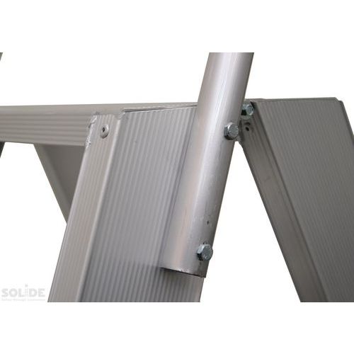 Escalera portátil industrial plegable de aluminio - Doble acceso