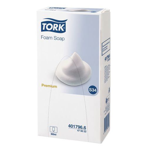 Recarga de jabón en espuma Tork - 800 mL Recarga de jabón en espuma Tork - 800 mL