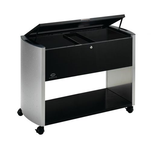 Mesa auxiliar para carpetas colgantes Design Line - Formato doble - Con cierre