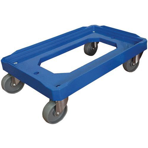 Plataforma rodante caja norma Europa capacidad 150 y 250 kg Manutan Plataforma rodante caja norma Europa capacidad 150 y 250 kg Manutan