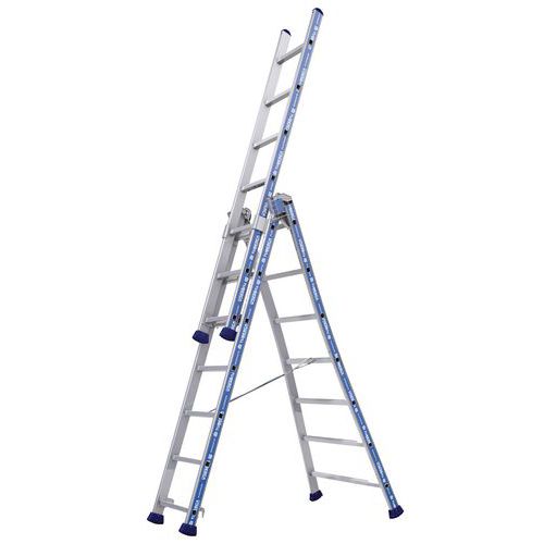 Escalera transformable Platinium 300 Pro - 3 tramos - Tubesca