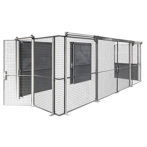 Protección para zona de almacén - Puerta de rejilla - Manutan España
