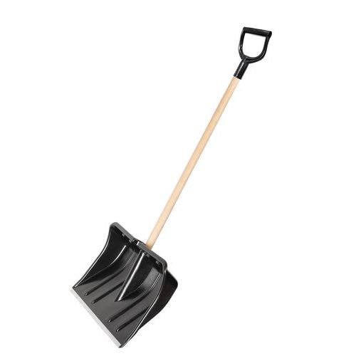 Pala de plástico para nieve con mango de madera Manutan.es