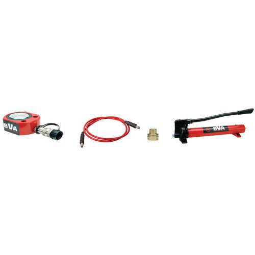Kit gato hidráulico rosca 30T con bomba manual Kit gato hidráulico rosca 30T con bomba manual