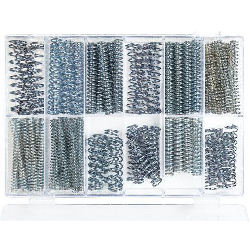 Estuche con resortes de compresión - Largo entre 75 y 100 mm - 121 unidades Estuche con resortes de compresión - Largo entre 75 y 100 mm - 121 unidades