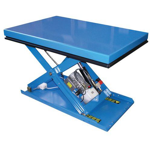 Mesa elevadora ergonómica fija EAX - Capacidad de 500 a 2000 kg Mesa elevadora ergonómica fija EAX - Capacidad de 500 a 2000 kg