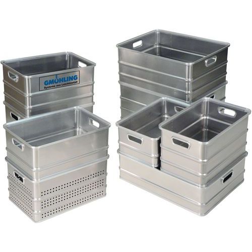 Caja de transporte de aluminio - Longitud 578 mm - De 36 a 55 L