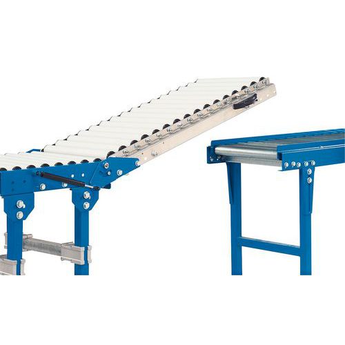 Tramo elevable - Para cinta transportadora de rodillos de 500 mm de largo