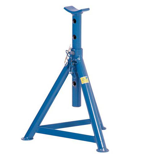 Caballete de soporte con pasadores - Carga de 1 a 3 t Caballete de soporte con pasadores - Carga de 1 a 3 t
