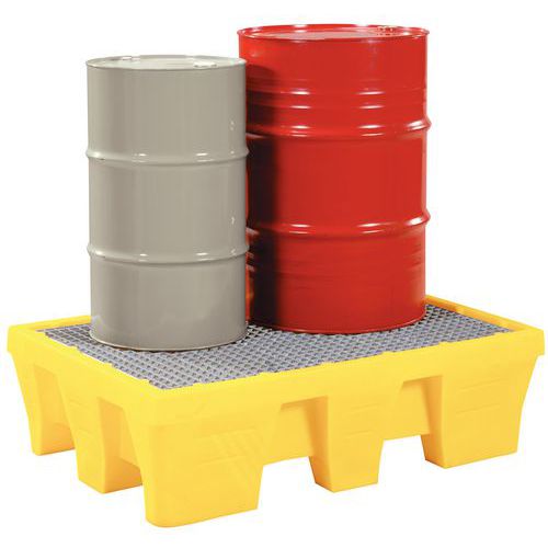 Palé de retención con rejilla - 240 L