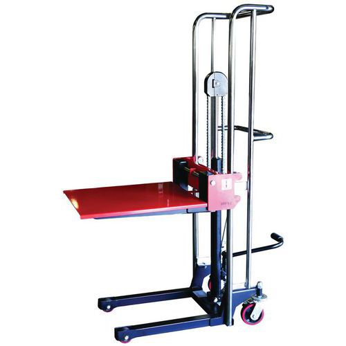 Apilador manual - Longitud horquilla 650 mm - Cap. 400 kg Apilador manual - Longitud horquilla 650 mm - Cap. 400 kg