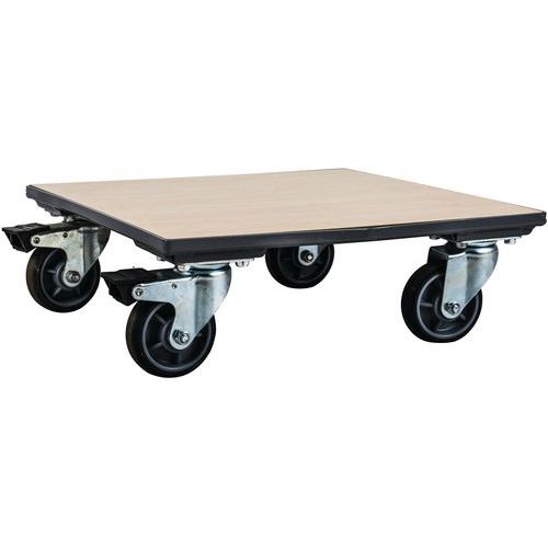 Plataforma rodante de madera - Capacidad 500 kg - Manutan Plataforma rodante de madera - Capacidad 500 kg - Manutan