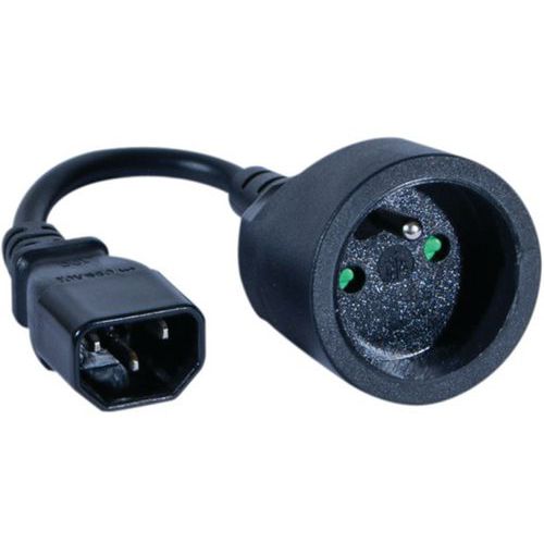 Adaptador IEC C14 / CEE7 hembra