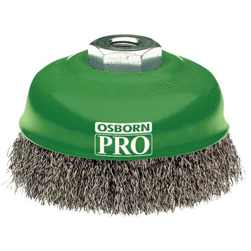 Cepillo corte alambre ondulado - Inox.