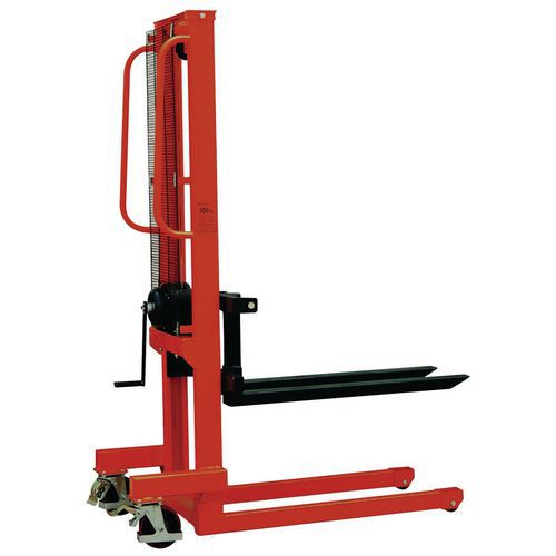 Apilador manual - Longitud horquilla 1000 mm - Cap. 500 kg Apilador manual - Longitud horquilla 1000 mm - Cap. 500 kg