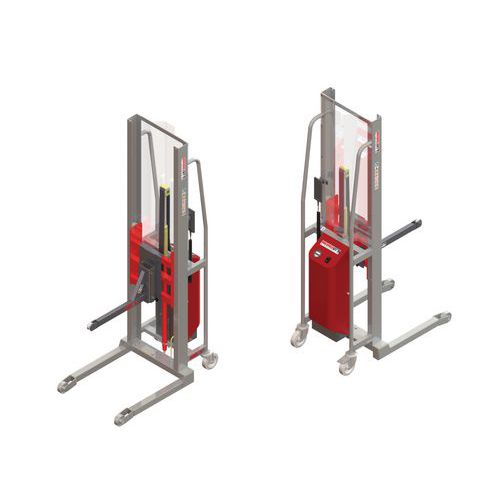 Apiladora GR semieléctrica con soporte con rodillo - Capacidad 200 kg Apiladora GR semieléctrica con soporte con rodillo - Capacidad 200 kg