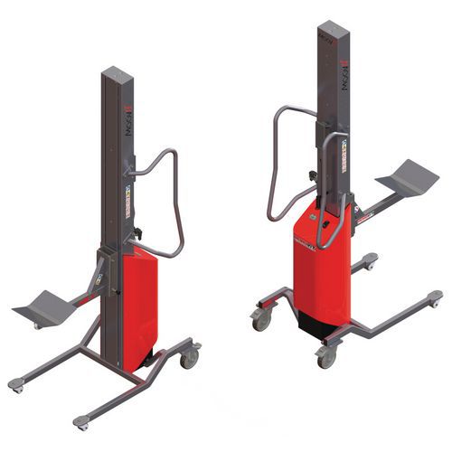 Apiladora Moovit con soporte con rodillo y plataforma en V - Capacidad 80 kg Apiladora Moovit con soporte con rodillo y plataforma en V - Capacidad 80 kg