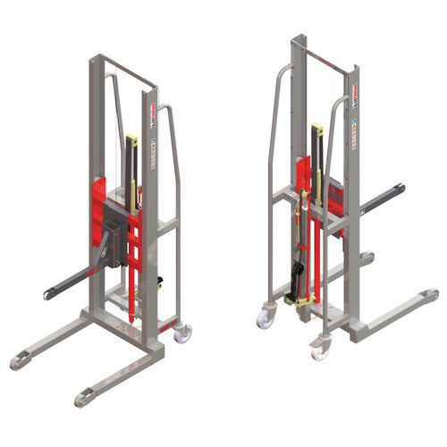 Apiladora GR manual con soporte con rodillo - Capacidad 200 kg Apiladora GR manual con soporte con rodillo - Capacidad 200 kg