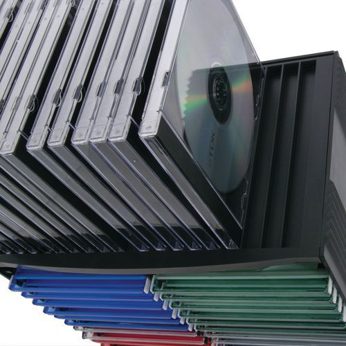 Torre de almacenamiento de CD y DVD - Manutan.es