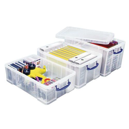 Cubeta de almacenamiento - Longitud 520 mm - Modelo translúcido