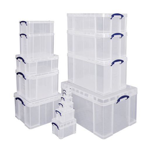 Cubeta de almacenamiento - Longitud 520 mm - Modelo translúcido