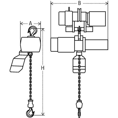 A = Ancho totalB = Fondo totalH = Altura total A = Ancho totalB = Fondo totalH = Altura total