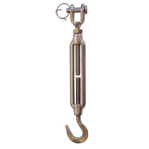 Tensores en acero inox. - gancho y grillete