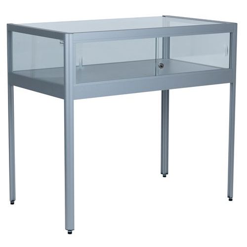 Vitrina de exposición - 1000 x 600 x 920 mm con base - Manutan Expert