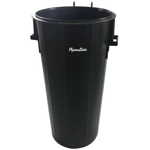 Cubo de basura con tapa - 60 L y 100 L - Manutan - Manutan.es