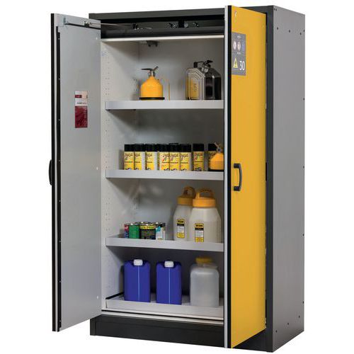 Armario de seguridad para disolventes - Manutan.es
