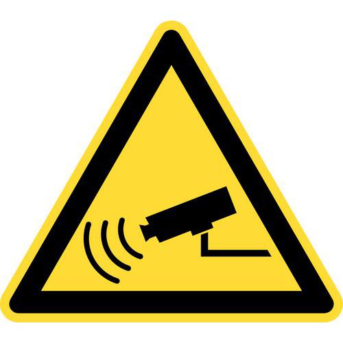 Panel de peligro Cámara de vigilancia - Adhesivo