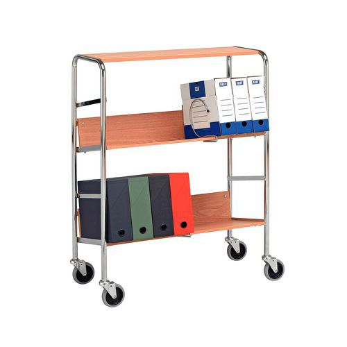 Carro para cajas de archivos - 3 niveles - Carga 75 kg Carro para cajas de archivos - 3 niveles - Carga 75 kg