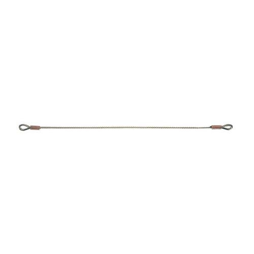 Cable inox 1 ramal - 2 gazas guardacabo - manguitos