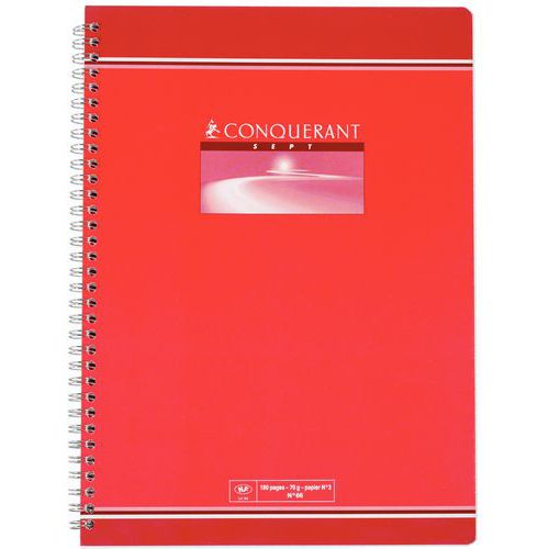 Cuaderno Conquérant 7 - Cuadrícula grande
