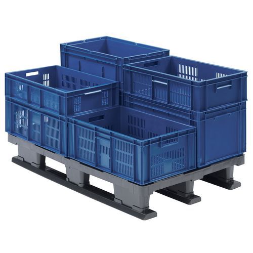Ideal para el apilado sobre palés, según las normas europeas Ideal para el apilado sobre palés, según las normas europeas