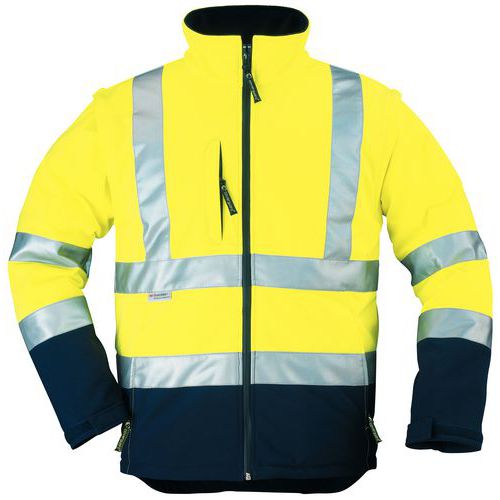 Chaqueta de trabajo Softshell alta visibilidad 