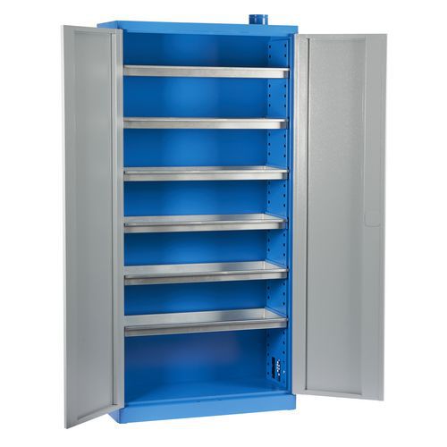 Armario de almacenamiento para productos peligrosos con 6 estantes de