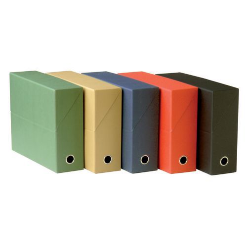 Caja clasificadora o archivadora de cartón - Ancho del reverso: 9 cm - Elba
