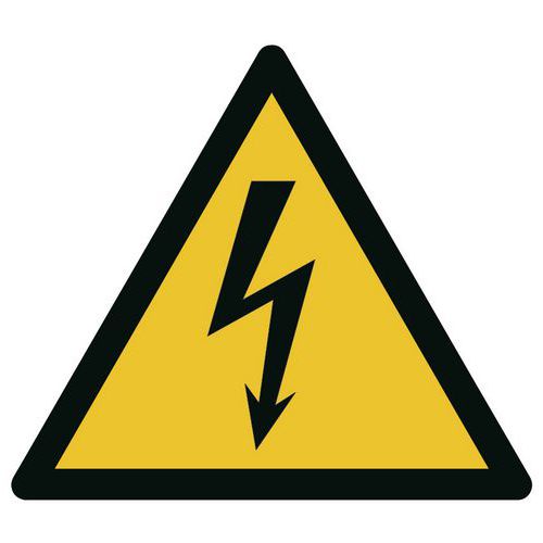 Señal de advertencia - Riesgo eléctrico - Rígida