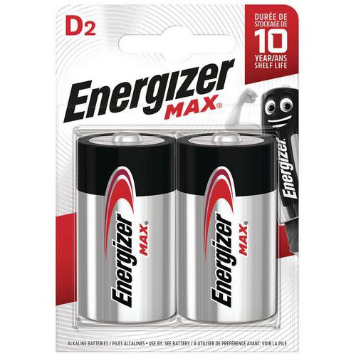 Pila Max D - Lote de 2 - Energizer Pila Max D - Lote de 2 - Energizer