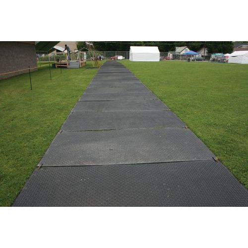Placas de rodadura VersaMat® - Checkers negras