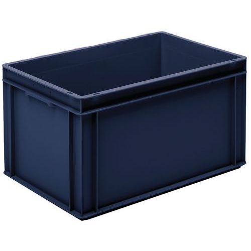 Caja norma Europa - Maciza - Azul reciclada - 60 L - UTZ Caja norma Europa - Maciza - Azul reciclada - 60 L - UTZ