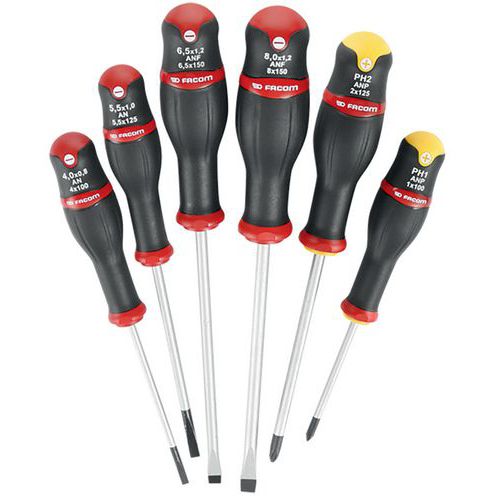 Juego 6 destornilladores Protwist® - Facom - Manutan.es