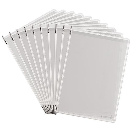 Funda de presentación antimicrobiana con pivote de color de acero inoxidable Sterifold - Tarifold