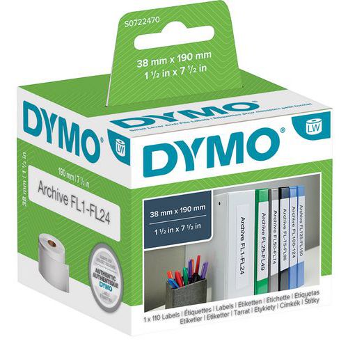 Etiqueta para impresoras de etiquetas Dymo LabelWriter - Manutan.es