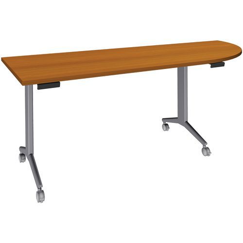 Mesa Idora 200x80 cm, ángulo derecho, pata aluminio