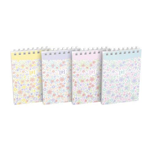Cuaderno Oxford Floral 74 × 105, 140 pág. rayas surtido - Oxford