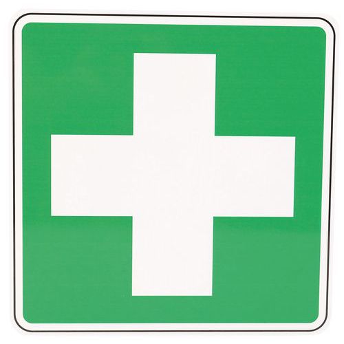 Señal de emergencia - Primeros auxilios - Aluminio