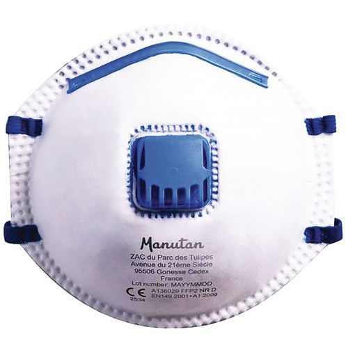 Semimáscara respiratoria con carcasa firme de un uso único FFP2 - Manutan Semimáscara respiratoria con carcasa firme de un uso único FFP2 - Manutan