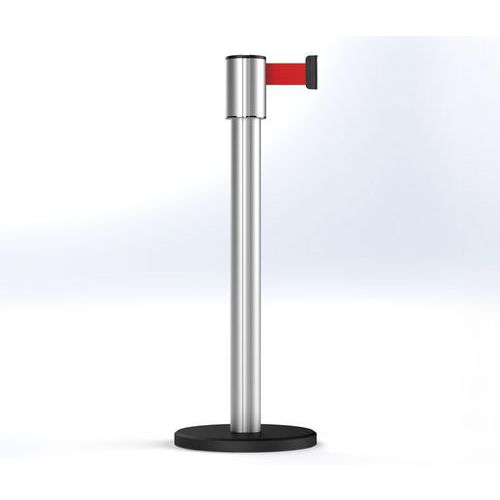 Poste Storetrac anodizado con cinta de 6 m - Beltrac